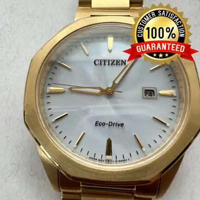 Citizen Eco-Drive Corso Men's Watch BM7492-57A Gold-Tone 41mm Date Quartz - Thumbnail 4